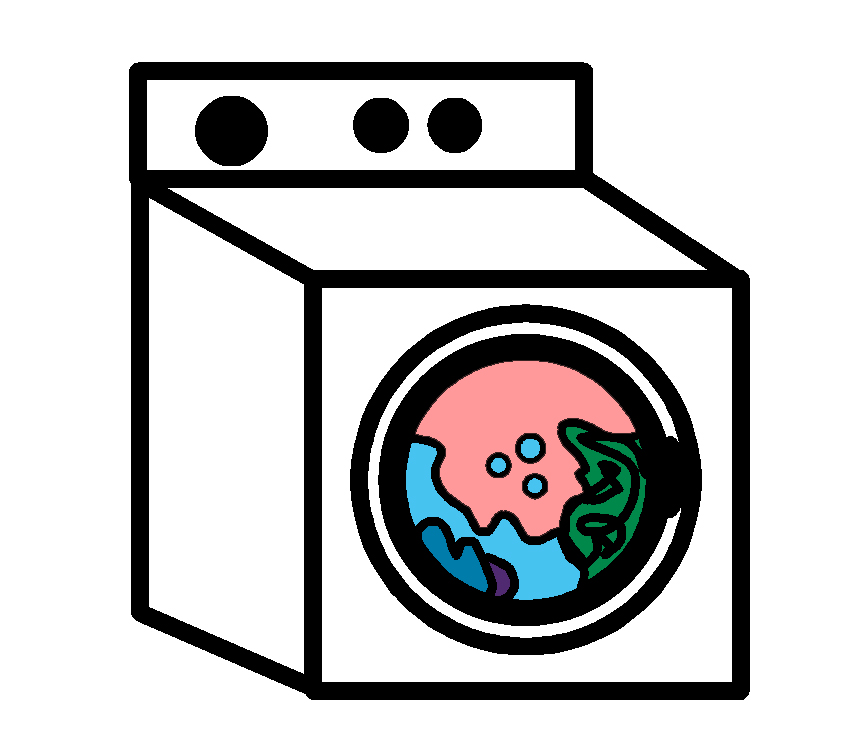 Symbol wird auch für die Örtlichkeit "Wäscherei" verwendet.