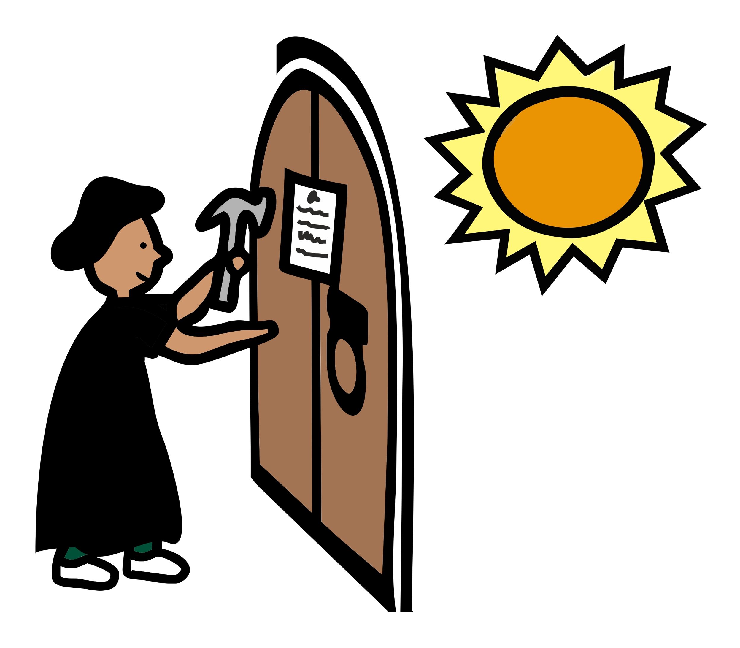 Systematik: Der Tag wird durch die Sonne rechts oben dargestellt.